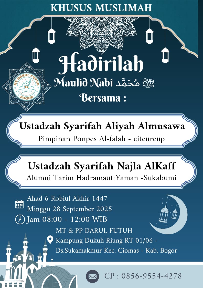 Maulid Akbar 1447H Khusus Muslimah