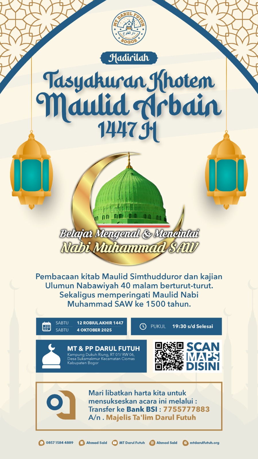 tasyakuran maulid arbain 1447 H